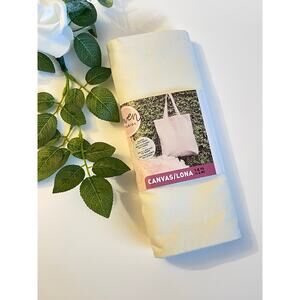 43" x 4.5' Precut White Canvas Sewing & Craft Fabric by Gwen Studios